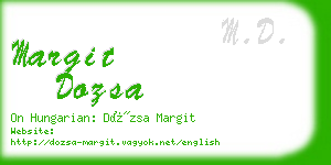 margit dozsa business card